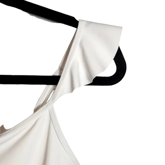 Wilfred Perrin White Square-Neck Tank Bodysuit Size S Spring Summer - Picture 5 of 6